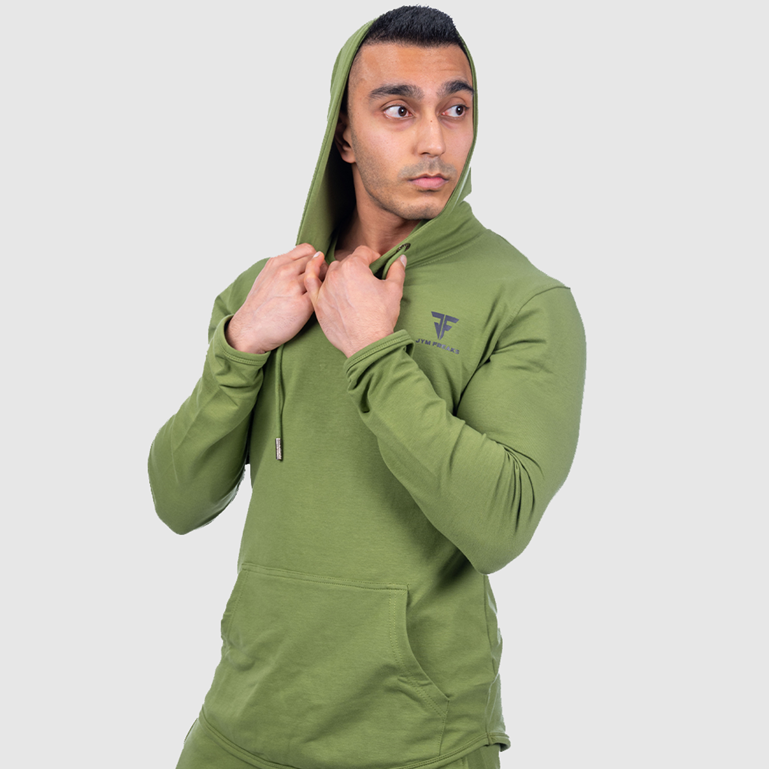 Muscle Fit Hooded Sweatshirt Forest Green