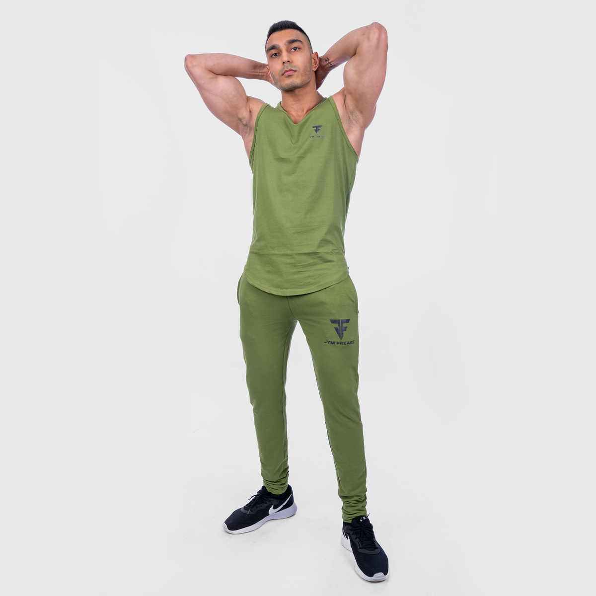 Muscle Fit Tank Top Vest Forest Green
